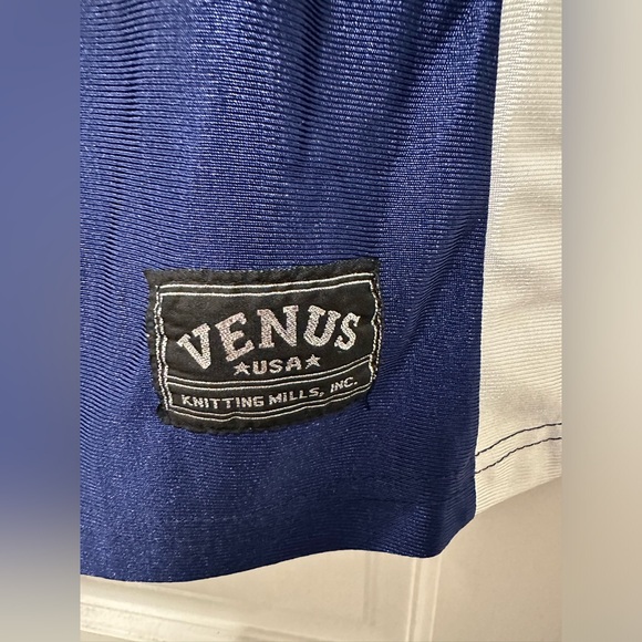 Mens XL Venus Knitting Mills Dazzle Tank Top Navy Blue and White NWOT - Picture 3 of 5